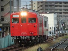 乗車前に水島臨海鉄道のキハ３７を撮っておきます