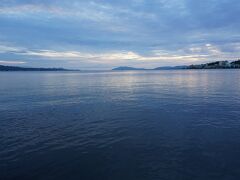 残念、雲多くて夕陽はだめでした。