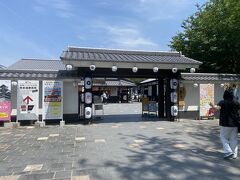 桜町バスターミナルで下車して徒歩で移動。熊本城麓の城彩苑で研究会の方と合流しました。