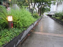 出かけたら外は雨がだんだん強くなってきた