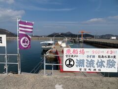 大島の北側にある、宮窪漁港にやってきました。
ここから能島上陸ツアーに参加します。
