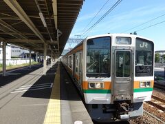 清水駅に到着。

東海道本線　　静岡行き
沼津駅発　8時9分　→　清水駅着　8時50分
運賃3080円（新橋駅～清水駅）＋　グリーン料金　1000円（新橋駅～沼津駅)
