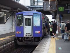 応急処置に時間を要したため、終着の加茂には、定刻から少し遅れての到着となりました。。