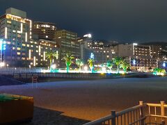 熱海サンビーチの夜景です。