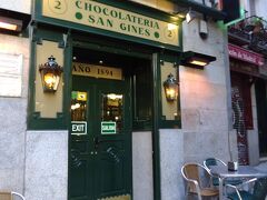 5/1（月）
朝ごはん食べにチョコラテリア・サン・ヒネスへ。
前回のスペイン旅行で来てチョコがとても美味しかったのでまた来てしまった！