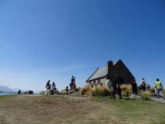 テカポ湖の教会。ルピナスの季節は終わっていました。