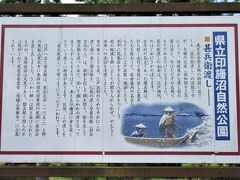 甚兵衛公園（千葉県成田市北須賀）

「渡守甚兵衛」の供養堂、記念碑、水神の森（甚兵衛の森）、水神社などがあります。