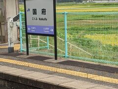 国府駅です。
「国府」はいろいろな読み方がありますが、こちらの駅はそのまま「こくふ」です。