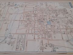 その向かいにあった市立資料保存館。入館料タダやったから入る。
明治22年の奈良の地図。