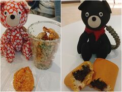 軽くなにか食べたいな。
名古屋コーチンの唐揚げを売っている「伊藤和四五郎商店」で
鶏皮揚げ（のり塩味）と塩こうじの唐揚げ

池鯉鮒「藤田屋」の大あんまき
食べ物より気になる“池鯉鮒”ってなに？？
こちら愛知県知立市の昔の地名で“ちりふ”と読むそう。
甘い生地に包まれたあんこが美味しかったです。