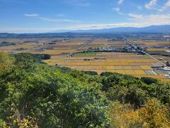 キトウシ森林公園の展望塔からの田園風景