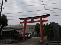 浜松駅から徒歩１５分。五社神社到着。