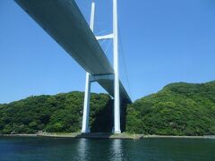 女神大橋をくぐります