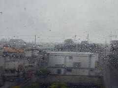 だんだん雨風が強くなってきました