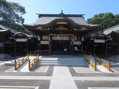 佐嘉神社の境内、東側にある松原神社(日峯さん)本殿。