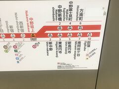方南町駅から中野坂上駅に戻ってきて、ここから荻窪へ。