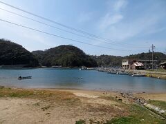 温泉津港の風景。
