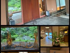 一息ついたら夕食前に温泉入りに『潮路亭』へ。
エントランスにいるスタッフに言うとすぐに車で送迎して頂けます。