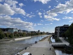 三条大橋あたりからの鴨川。