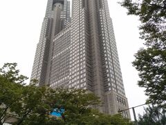 新宿副都心4号街路地下道を抜けると左手に東京都庁が見えてきます。