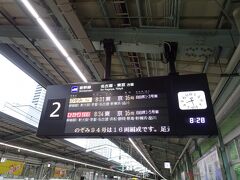 新幹線の時間にも間に合って、なんとか東京まで帰れそう。