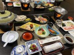 かがり屋の夕食。とーっても美味しかった♪