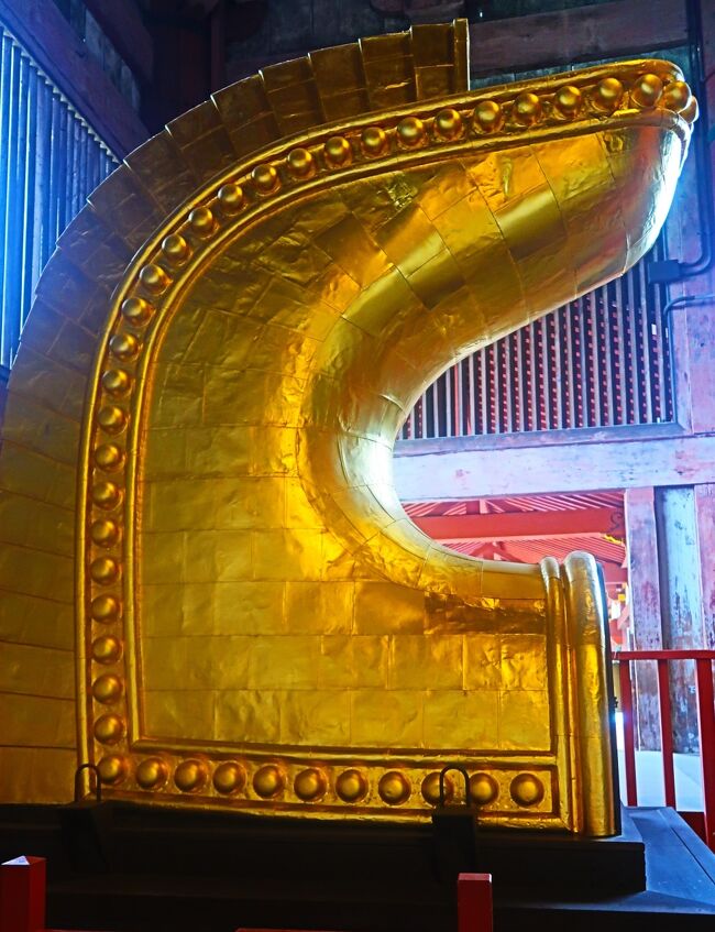 奈良20 東大寺e 金堂内展示 鴟尾・蓮華蔵世界図 ☆創建当時伽藍 奈良20 東大寺e 金堂内展示 鴟尾・蓮華蔵世界図 ☆創建当時伽藍