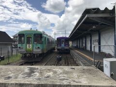 1面1線の北条町駅。
終着駅の旅情は感じられない。