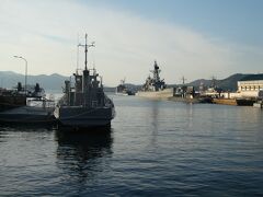 帰りがけ、呉市のスポットに1ヵ所だけ寄ることに。自衛隊の艦船（とくに潜水艦）を見ることができる海辺の公園「アレイからすこじま」へ。