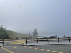 サンモリッツ湖も霧でもやもや～