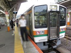 8:23発
1回目の乗り換え（沼津行）