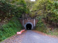 笹子隧道。

笹子峠です、この隧道を抜けると後は下り。

矢立の杉から少し登った所でハイキングをされているご婦人お二人に会いました。
「笹子隧道ってもうすぐですか？」と尋ねてみたら。
「もうすぐだよ、凄く良い感じの入り口だから」って答えでしたが。
問題はその後

「でも。。通れるかしら？」

「え！？」って思わず言っちゃいました（笑）

ここ迄来て、通れないの？通れないと甲府までは行けないよ～～

「でも素敵な入り口だったから是非行ってみて」って仰って頂けたので、ダメ元で登りました。

そして到着！！
あ！そういう事か。

隧道入り口の脇にパイロンが設置されてて、脇に行くなって事でしょうか？
通行は可能でした。
良かったぁ
