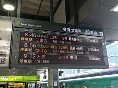 朝の東京駅。東北・上越スジの新幹線ホームは、黒山の人だかり。誰もが「JR東日本パス」を片手に、北へ針路を向けています。。