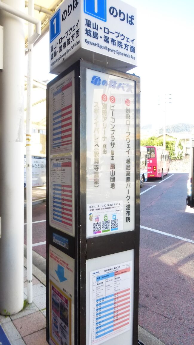 西口バス停の１つです。