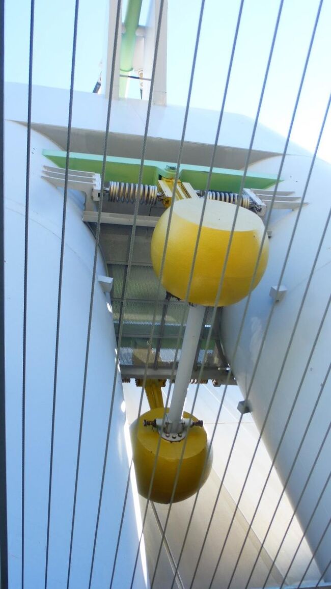 グローバルタワーの制振装置です。