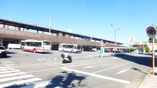 別府駅東口です。