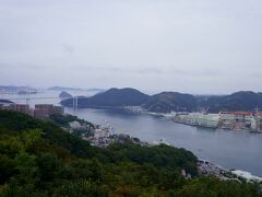 鍋冠山公園からの女神大橋
長崎市内も展望できるので夜景が良いらしい。