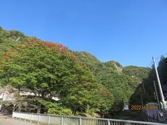 袋田の滝に到着
紅葉が始まっていました