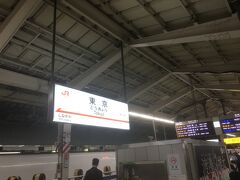 東京駅に着き、東海道新幹線乗り場に来ました。

この駅名盤の色で、現実に戻されます。