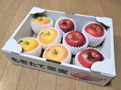 10:00　昨日、八戸駅の農産物展示場で目星をつけていたリンゴを地域クーポン＠1000＋800円で購入、夕方までお預け