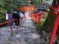 貴船神社から奥宮への階段