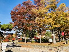 真田館を出ると目の前には真田公園あります。
ブランコ滑り台などの遊具もありました。