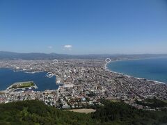 函館山山頂展望台からの絶景。
白い枠をズームしてみましょう。