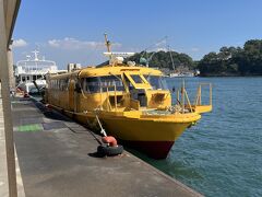 乗船した生口島（瀬戸田）への船
岡山ウェストパスに入っている航路（往復）