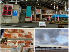 次は『道の駅 能登食祭市場』新鮮な魚介が豊富。七尾湾が目の前に広がる。