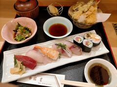 ランチは福重のお寿司
天ぷらも付いて1,500円
クーポン使えます
