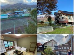 今宵の宿　山田屋旅館です。
ここからの白馬連峰のパノラマは最高でした。
またご主人に八方ゴンドラリフトの駅まで車で送っていただきました、
助かりました、ありがとうございました。