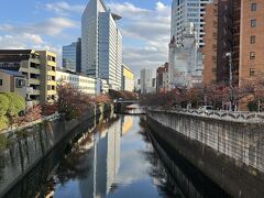 目黒川に出たのでここから川沿いにすすむ。