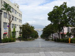 函館は坂の街でもあります。
函館といえば！の八幡坂。
坂の途中から撮ったほうが海がもっとよく見えるんだろうけど、普通に車も通るので難しいですね。