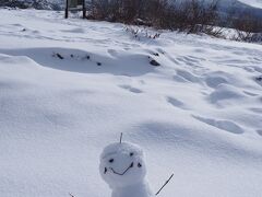 今年初めての雪道を走る。
白金温泉から望岳台への道は、シャーベット状の雪で危なっかしい。
望岳台に着くと、太陽が顔を出してくれた。